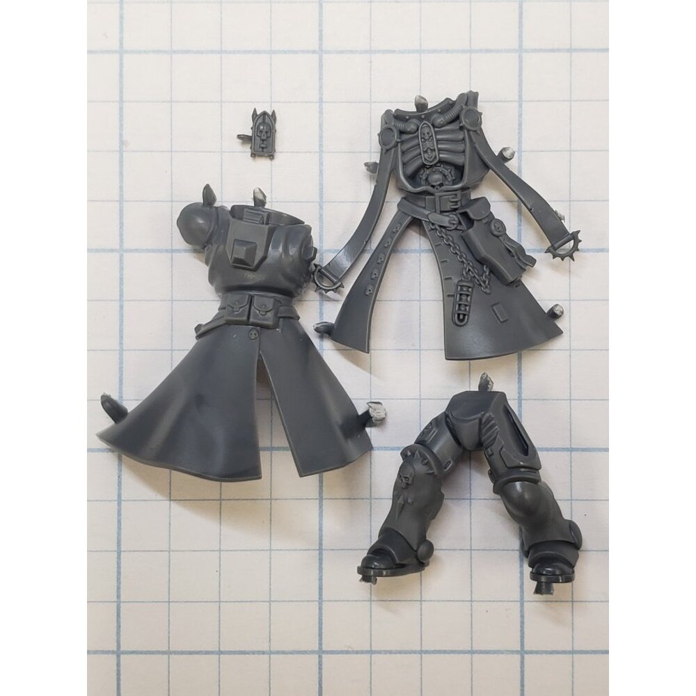 40k Space Marine Bits Primaris Chaplain Robed Armored Torso Legs Set #01
